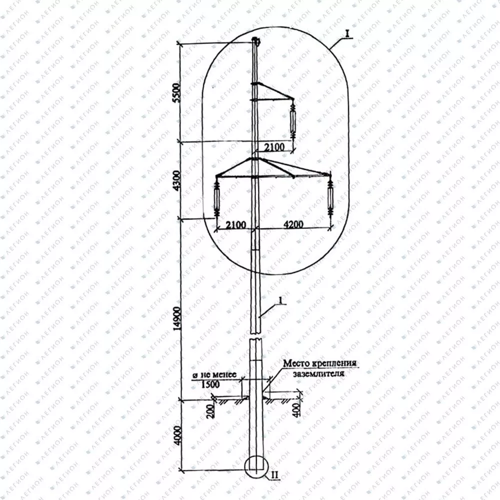 Многогранная опора ПМ110-1