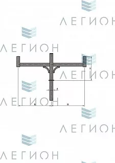 К58-0,4-0,8-1-5 кронштейн двухрожковый
