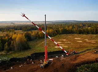 Мачта связи РМГ-60 <br />
для объекта «Русский Юрмаш» в Республике Башкортостан